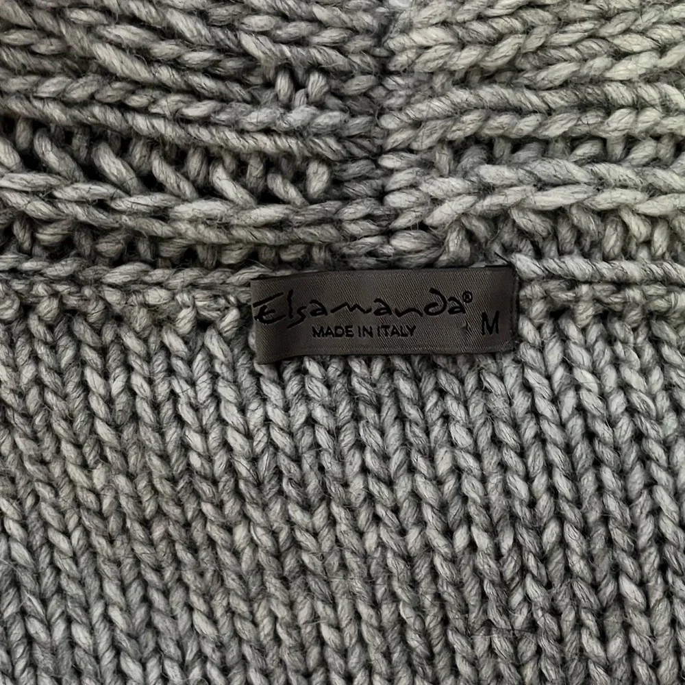 Anthropologie Gray Chunky Knit Open Cardigan - Picture 6 of 7